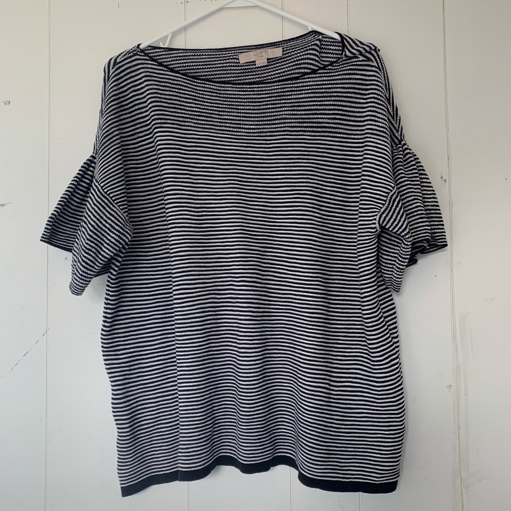 LOFT Bell Sleeve Knit Blouse